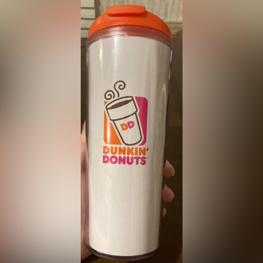 NWT 2012 Aladdin Dunkin' Donuts Travel Mug with Orange Lid 16 oz